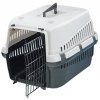 Rozobratelný plastový transportný box pre malé psy a mačky Nobby s rozmermi 54x38x33cm v sivej farbe
