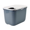 Nobby Hop In 58,5 x 39 x 39,5 cm modrá: kvalitná toaleta pre mačky s vrchným vstupom