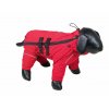 Nobby Tenko 29 cm červená: overál do dažďa pre psy s reflexnými pásikmi