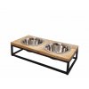 Nobby Elegant Diner 56 x 28 x 17 cm - 2 x 2800 ml: dvojmiska pre psy v elegantnom stojane