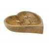 Nobby Best Friend - Heart 280 ml: elegantná drevená miska pre psy s nápisom