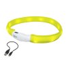 Svietiaci obojok pre psy s LED nabíjaním pre lepšiu viditeľnosť Nobby Visible S žltý