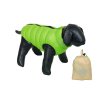 Obojstranná ľahká prešívaná vesta moderného vzhľadu pre psy Nobby Light 29cm zelená/béžová