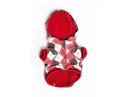 basstee mikina red tartana default