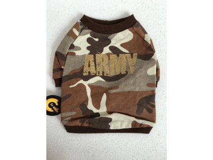 Maskáčové tričko ARMY pro psy