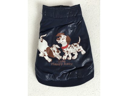 Tmavě modrá vesta s potiskem pro psy