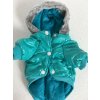 TYRKYSOVÁ PROŠÍVANÁ BUNDA S KAPUCÍ pro psy
