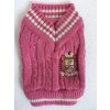 LUXUSNÍ RŮŽOVÝ SVETR PET LONDON pro psy