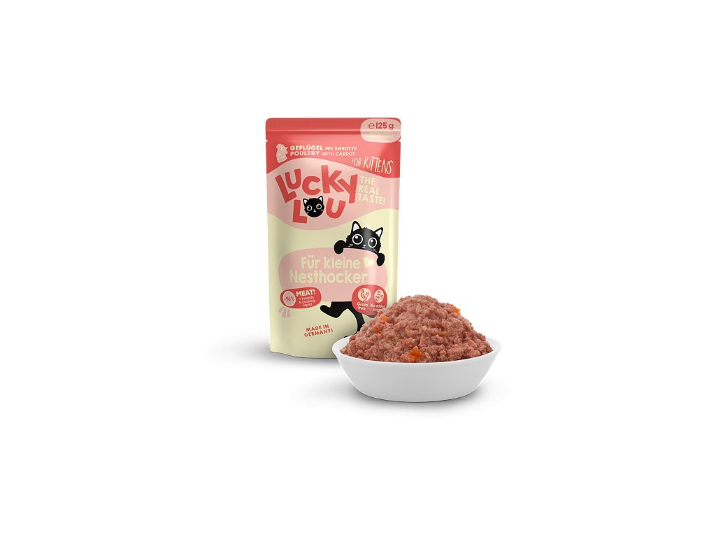 Lucky Lou Lifestage Kitten s drůbežím masem 125 g