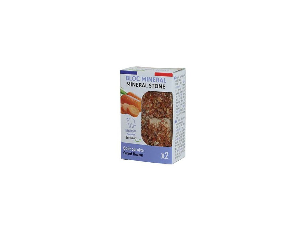 Minerální kámen NUTRIMEAL hlodavci mrkev 2x100g Zolux