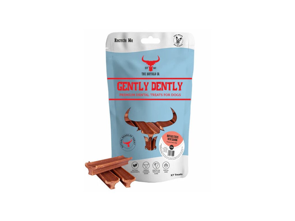 The Buffalo Co. Gently Dently Dentální pamlsky s lososem 175 g