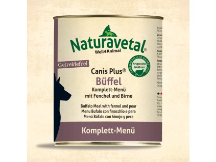 Naturavetal CanisPlus Komplett MenueBueffel 820g
