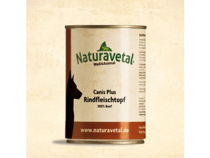 Naturavetal Canis Plus konzerva Hovězí maso 400g