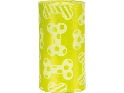 Náhradní sáčky žluté na trus M s vůní citrónů(4 role á 20ks)