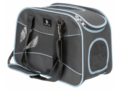 Transportní taška Alison, 20x29x43cm, šedá/modrá