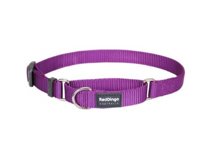 Obojek polostahovací Red Dingo 20 mm x 33-50 cm - Jednobarevný - Fialová