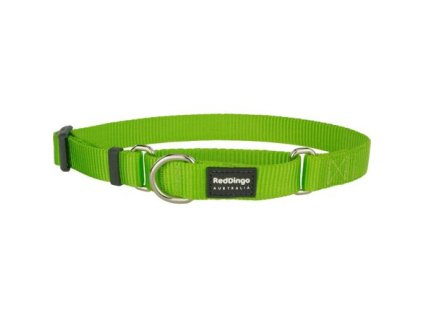 Obojek polostahovací Red Dingo 20 mm x 33-50 cm - Jednobarevný - Limetková