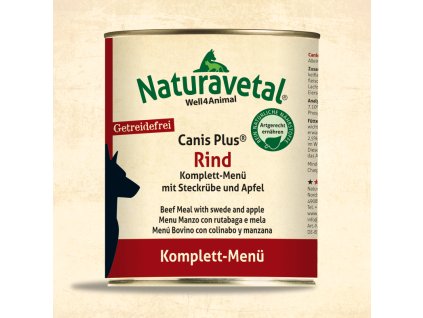 Naturavetal CanisPlus Komplett MenueRind 820g