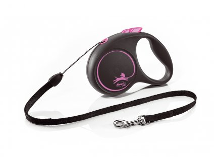 flexi Black Design S Cord 5m pink