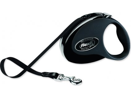 Vodítko FLEXI Style pásek M 5m/25kg černá/černá
