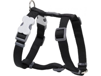 Postroj Red Dingo 25 mm x 71-113 cm - Jednobarevný - Černá