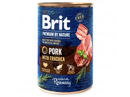 BRIT Premium by Nature paté vepřové s tracheou 400g