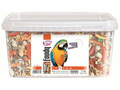 LOLO BASIC kompletním krmivo pro velké papoušky 1,5kg