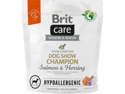 Brit Care Dog Hypoallergenic Dog Show Champion Salmon & Herring 1kg