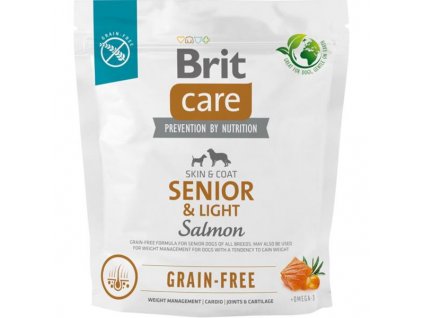 Brit Care Dog Grain-free Senior & Light  Salmon 1kg