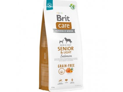 Brit Care Dog Grain-free Senior & Light  Salmon 12kg