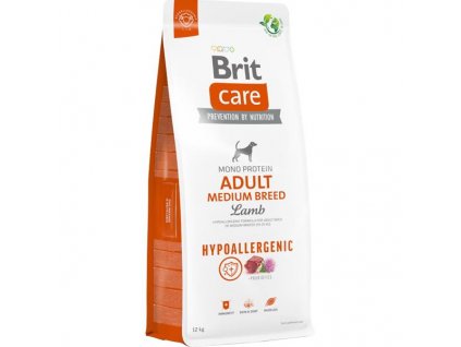 Brit Care Dog Hypoallergenic Adult Medium Breed Lamb 12kg