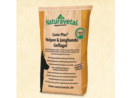 Naturavetal Canis Plus Welpen Gefluegel 15kg gp 2105 mitHg