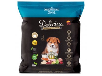 Delicias Puppy SEMI-MOIST-Soft 800g - poloměkké krmivo