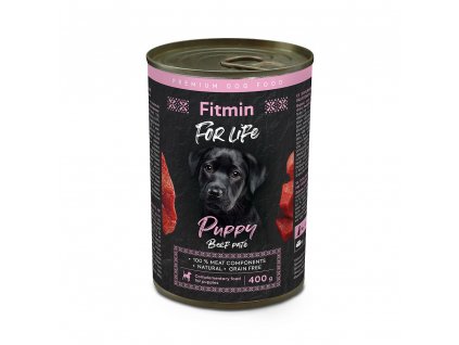 ffl dog tin puppy beef 400g h L