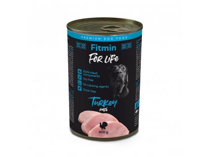 ffl dog tin turkey 400g h L