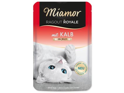 Kapsička Miamor Ragout Royale Adult telecí v želé 100g
