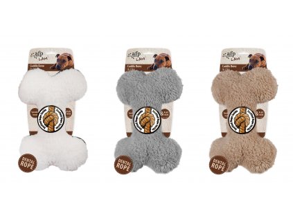 Plyšová kost AFP Lamb s provazy a pískátkem