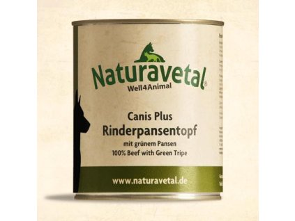 Naturavetal Canis Plus konzerva Hovězí maso a zelené dršťky 800g