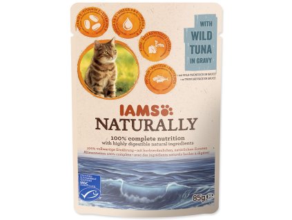 Kapsička IAMS Naturally Adult tuňák v omáčce 85g