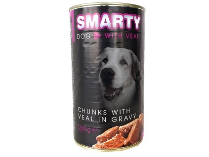 0031403 smarty dog teleci chunks konzerva 1240 g