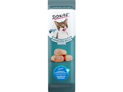 Dokas Kuřecí rolky s náplní z hovězího masa a tuňáka 10 g