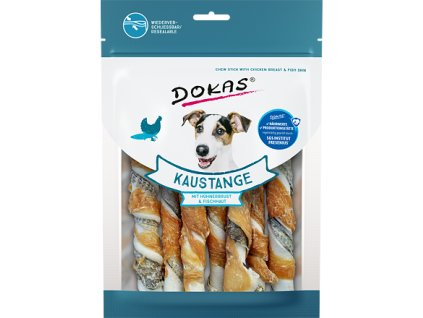 Dokas Tyčinky z hovězí a rybí kůže s kuřecím filetem 170 g
