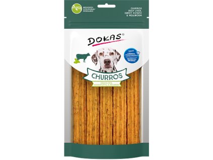 Dokas Churros s hovězími játry, batáty a moučnými červy 150 g