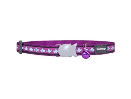 Obojek pro kočky - Fish Rfx - Fialová