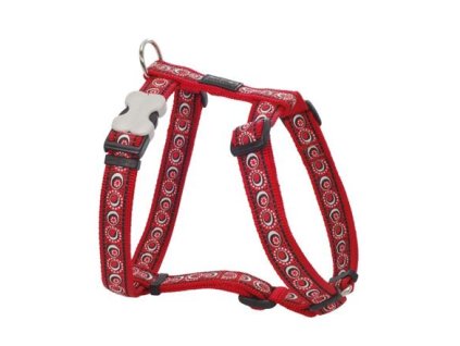 Postroj Red Dingo 12 mm x 30-44 cm - Cosmos Red