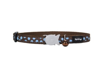 Obojek pro kočky - Blue Spots on Brown