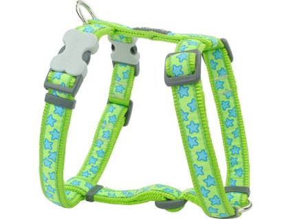 Postroj Red Dingo 20 mm x 45-66 cm - Stars Turquoise