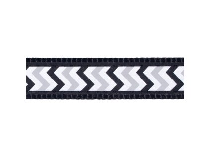 Vodítko Red Dingo přepínací 15 mm x 2 m - Ziggy Rfx - Černá