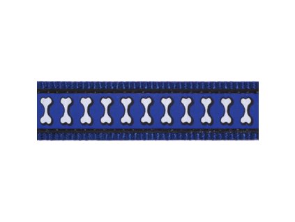 Vodítko Red Dingo přepínací 15 mm x 2 m- Bones Reflexní- TmavěModrá