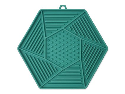 Podložka lízací Epic Pet Lick&Snack hexagon světle zelený 17x15cm